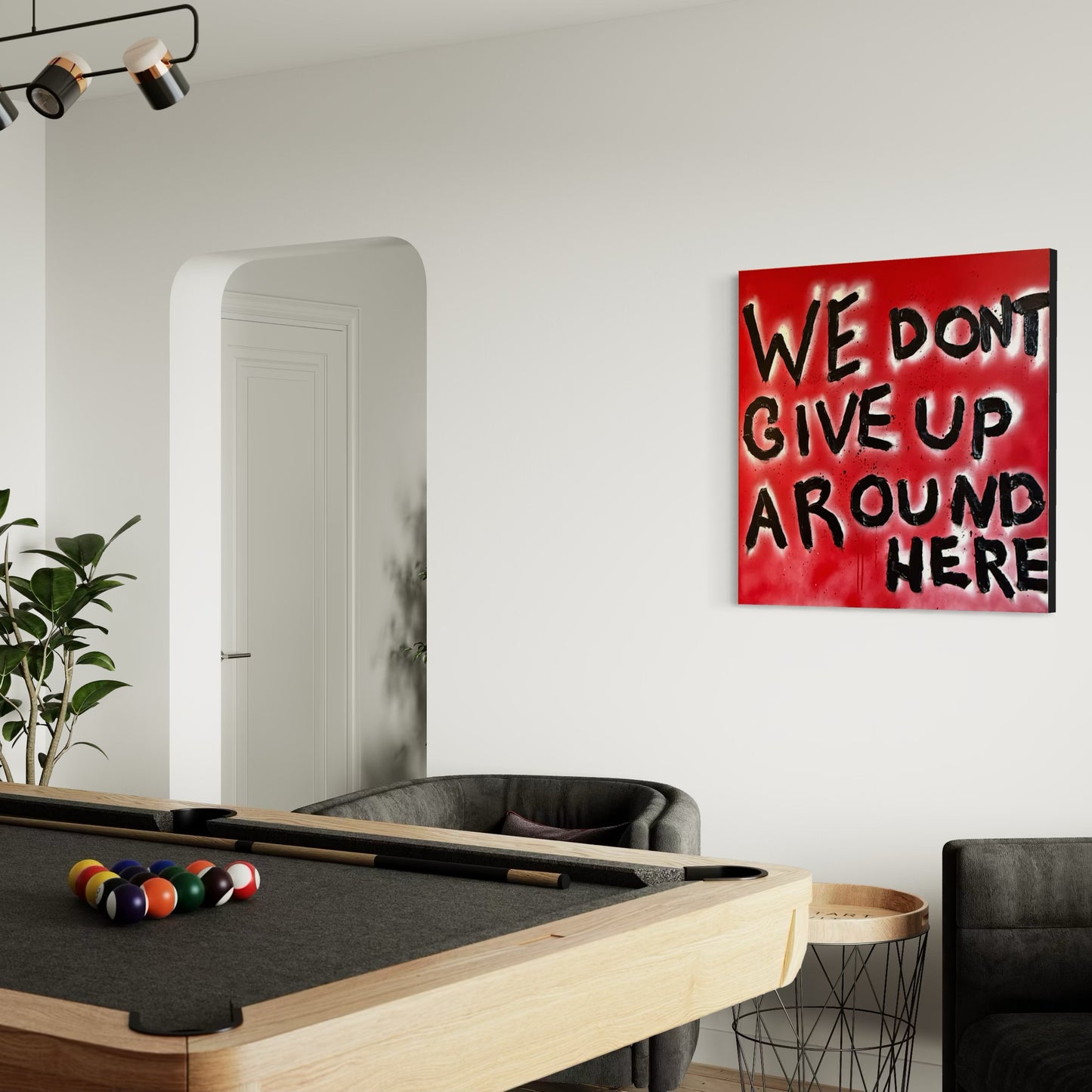 We don’t give up around here